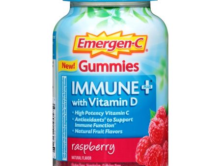 EMERGEN-C - Gummies with 500 mg Vitamin C Raspberry Flavor - 45 Gummies For Discount