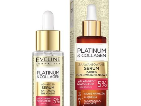 Eveline Cosmetics Platinum & Collagen 5% Complex Advanced Anti-Aging Treatment 30ml For Sale