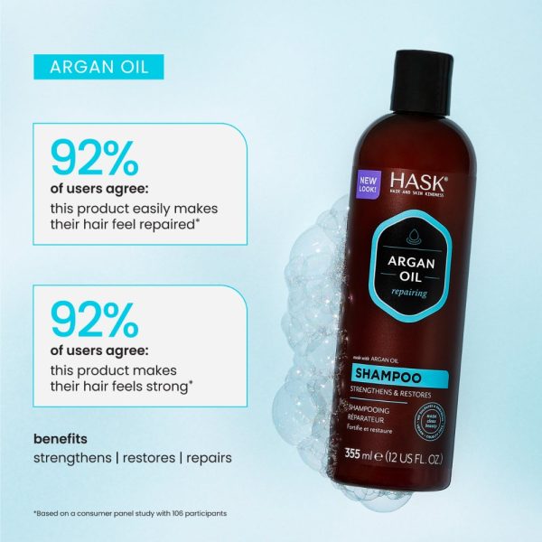 Hask Argan Oil Repairing Shampoo 355ml For Discount