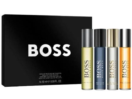 Hugo Boss Men s Mini Fragrance Gift Set 4 x 10ml Fashion