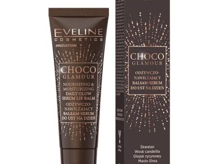 Eveline Cosmetics Choco Glamour Nourishing Daily Glow Serum Lip Balm 12ml Supply