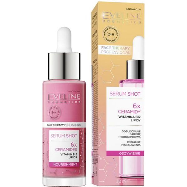 Eveline Cosmetics Face Therapy Professional Serum Shot 6x Ceramides Nourishment Treatment 30ml Fashion