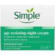 Simple Regeneration Age Resisting Night Cream 50ml on Sale