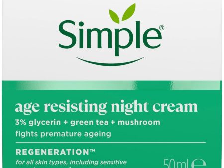 Simple Regeneration Age Resisting Night Cream 50ml on Sale