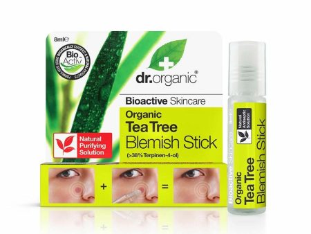 Acne Skin Treatment Dr.Organic DR00140 Roll-On Tea tree 8 ml Hot on Sale