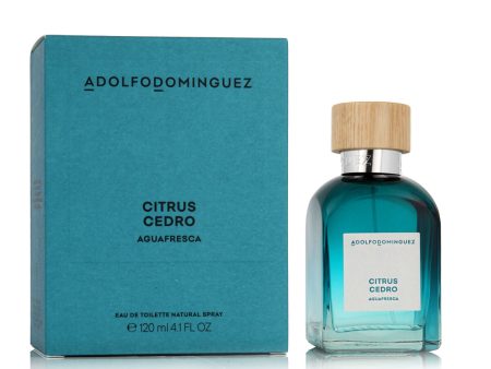 Adolfo Dominguez Agua Fresca Citrus Cedro Eau de Toilette for Men – 120 ml | Fresh Citrus and Cedarwood Fragrance Online Hot Sale