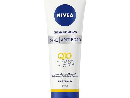 Anti-ageing Hand Cream Nivea Q10 3-in-1 100 ml Fashion