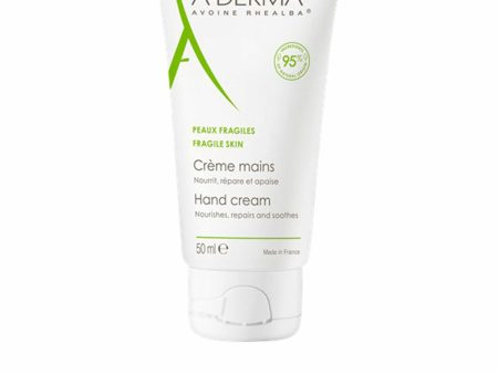 A-Derma Hand Cream for Damaged Skin - 50ml | Soothing & Repairing Moisturizer for Sensitive Hands on Sale