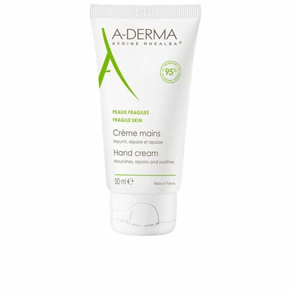 A-Derma Hand Cream for Damaged Skin - 50ml | Soothing & Repairing Moisturizer for Sensitive Hands on Sale