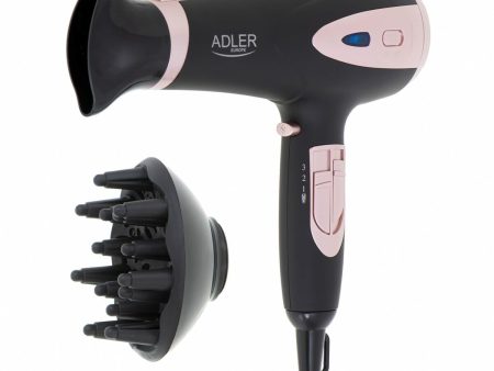 Adler AD 2248 Professional Ionic Hair Dryer – 2200W Power for Fast Drying | Advanced Ionic Technology with Diffuser & Concentrator Attachments | 3 Heat & 2 Speed Settings for Frizz-Free Styling Cheap