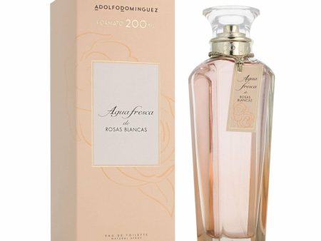 Adolfo Dominguez Agua Fresca de Rosas Blancas Eau de Toilette for Women – 200 ml | Fresh Floral Fragrance Cheap