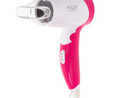 Adler AD 2259 Compact Travel Hair Dryer – 1200W Power with Dual Speed Settings | Lightweight and Foldable Design for On-the-Go Styling | Includes Concentrator Nozzle for Precision Drying For Cheap